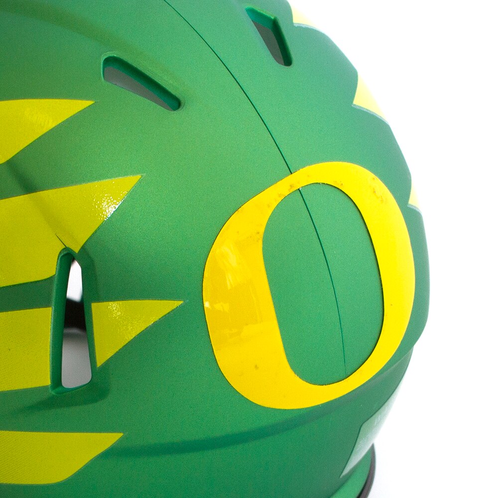 Classic Oregon O, Green, Novelty, Gifts, Football, Riddell, Wing Speed, Mini Helmet, 2023, 737459